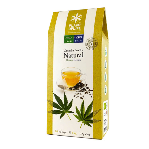 Bio konopljin čaj s 3% CBD in 3% CBG