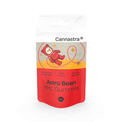 HHC bonboni Astro Bears, 125 mg (5 x 25 mg)