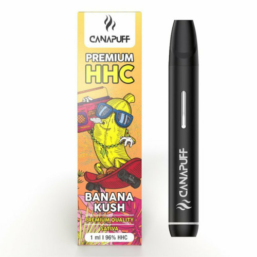HHC Vape Pen BANANA KUSH 96% CanaPuff, 1 ml 