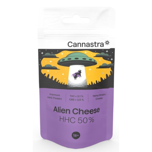 HHC vršički 50 % Cannastra, Alien Cheese, 3 g (Indoor)