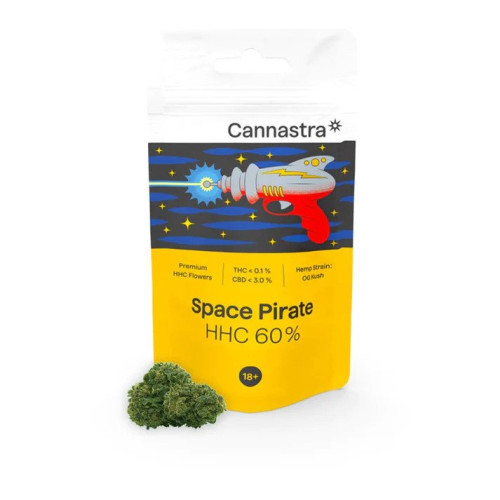 HHC vršički 60 % Cannastra, Space Pirate, 1 g (Indoor)