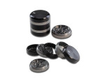 Alu Grinder Black Leaf, 5-delni