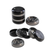 Alu Grinder Black Leaf, 5-delni