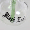 Stekleni Bong Black Leaf Bubbler Green, 18 cm 