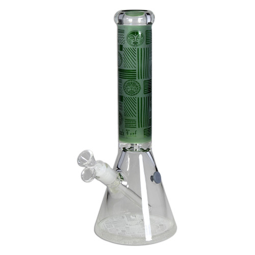 Stekleni Bong Black Leaf Beaker Bong Ice, 40 cm 