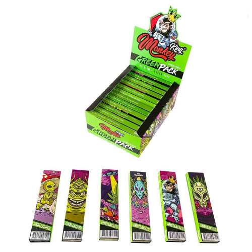 Monkey King Green Alien KS Slim, papirčki + filtri