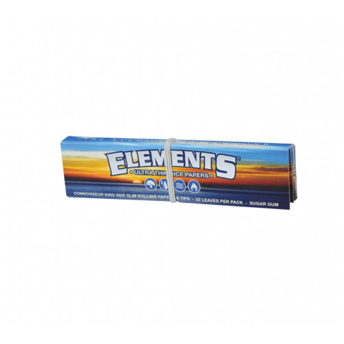 Elements CONNOISSEUR, KS Slim papirčki s filtri 