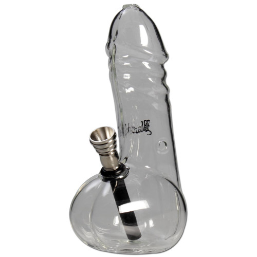 Stekleni Bong Black Leaf Willy, 17 cm 