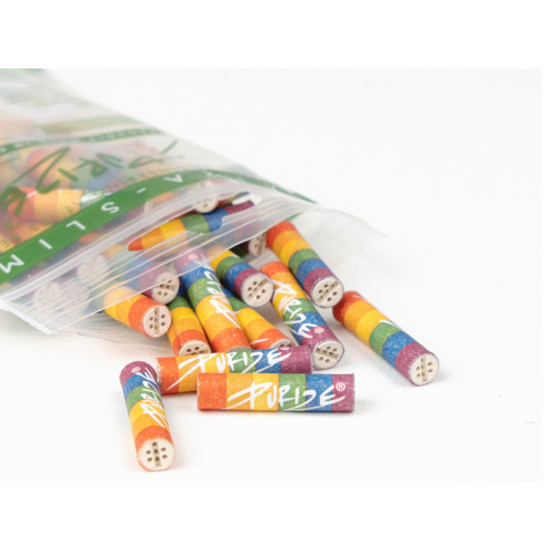 PURIZE Rainbow Xtra Slim, filtri z aktivnim ogljem (50 kom.)
