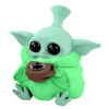 Silikonski bong Alien, 13 cm, zelen