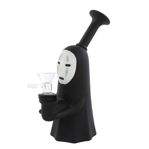 Silikonski bong Kaonashi, 15 cm, green