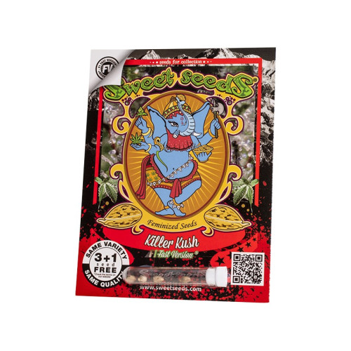 Killer Kush F1 Fast Version (3 semena + 1 gratis), Sweet Seeds