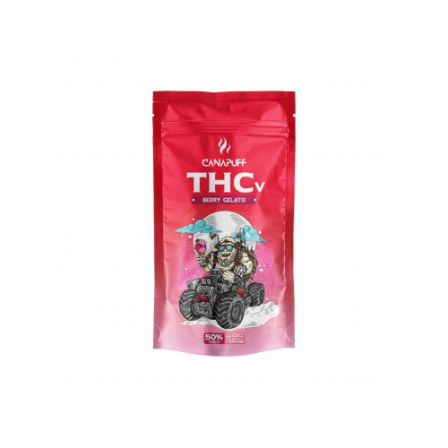 THCV vršički Berry Gelato, THCV 50 %, 3 g