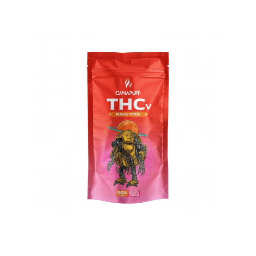 THCV vršički Papaya Punch, THCV 50 %, 3 g