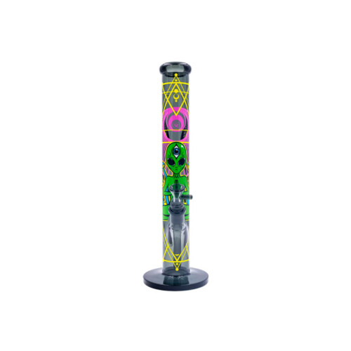 Stekleni bong Trippy Alien, 40 cm, Black Leaf