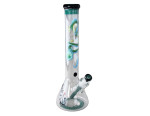 Stekleni beaker bong Qinglong, 40 cm