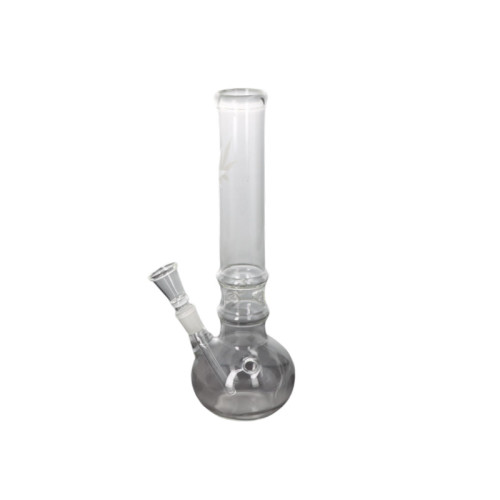 Stekleni bong Hemp Leaf White, 29 cm