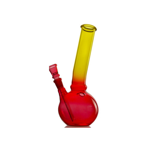 Stekleni bong, rdeče-rumen, 24 cm