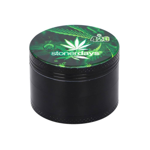 Stekleni mini bong - 6-delni set Hemp Leaf 420