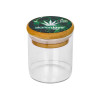 Stekleni mini bong - 6-delni set Hemp Leaf 420