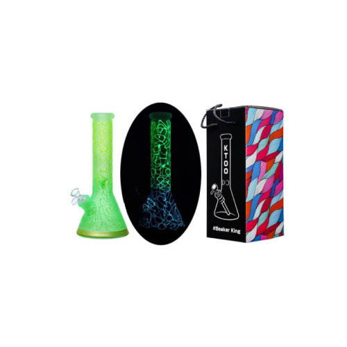 Stekleni bong Rainbow, neon glow, 32 cm