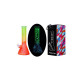 Stekleni bong Rainbow, orange neon glow, 32 cm
