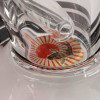 Stekleni ice bong Ronin + Geisha, 40 cm - 3-delni set, Black Leaf
