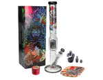 Stekleni ice bong Ronin + Geisha, 50 cm - 3-delni set, Black Leaf