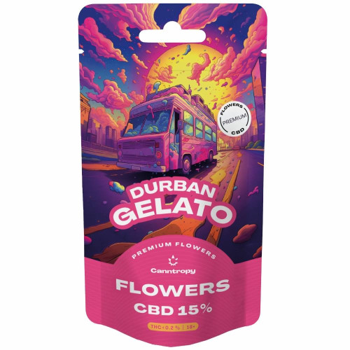CBD vršički Durban Gelato, 15 % CBD, 5 g