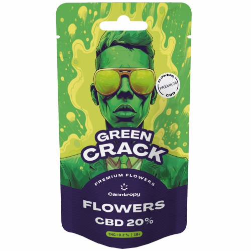 CBD vršički Green Crack, 20 % CBD, 5 g