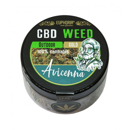 CBD vršički Gold Avicenna, 5–6 % CBD, 2,5 g