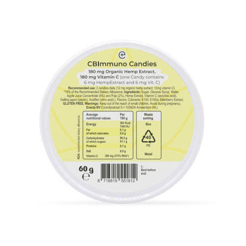 CBImmuno bonboni za podporo imunskemu sistemu, 30 kosov