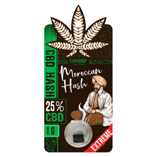 CBD hash Moroccan, 25 % CBD, 1 g