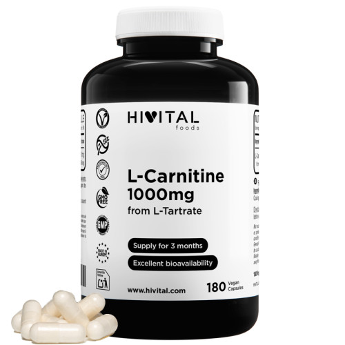 L-karnitin HiVital 1000 mg, 180 kapsul