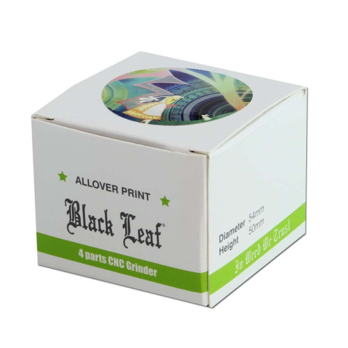 Alu grinder Alica, 4-delni, 53 mm, Black Leaf
