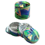 Alu grinder Alica, 4-delni, 53 mm, Black Leaf