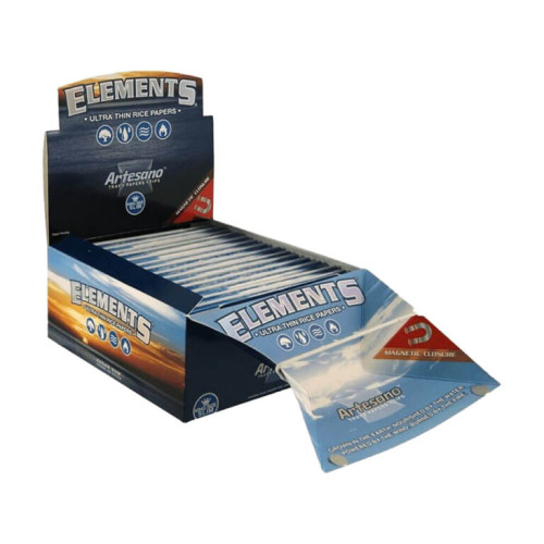 Elements Artesano King Size Slim papirčki + filtri + pladenj