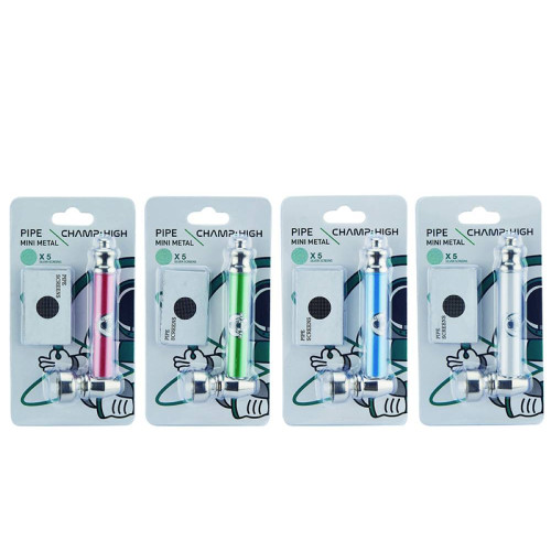Ročna pipa Champ High 'Mini Metal', 8.5 cm, različne barve