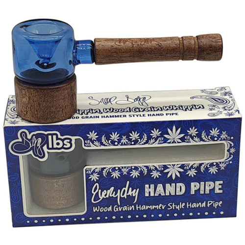 Steklena pipa Sherlock z lesenim ročajem - Snoop Dogg Lbs, 13 cm