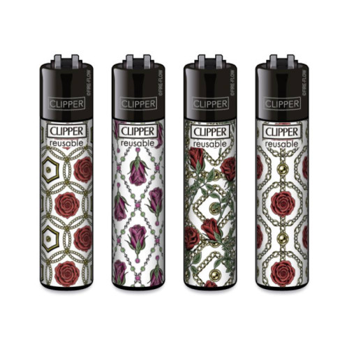 Clipper vžigalnik Classic, motiv Roses & Gold