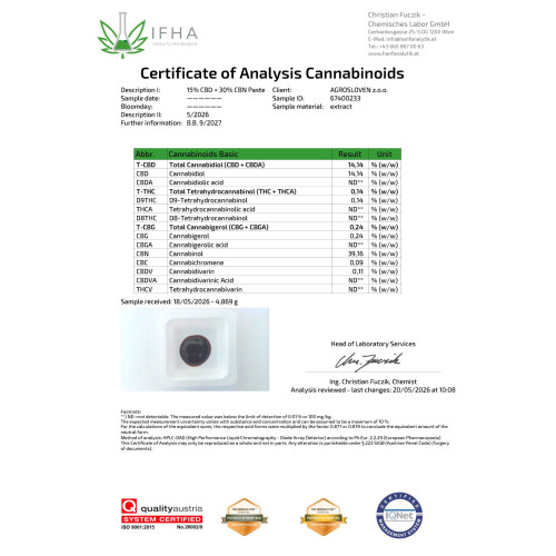 30 % CBN smola Kanabi, 5 ml