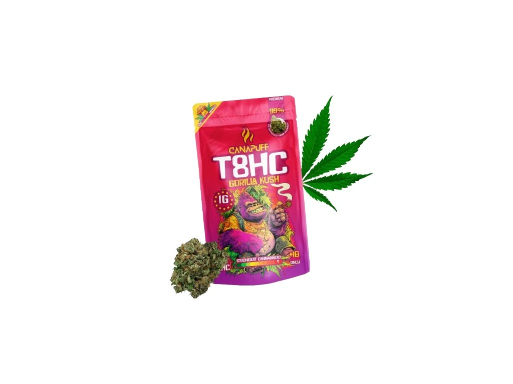 T8HC vršički Gorilla Kush, 1 g, CanaPuff - Kanabi