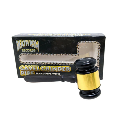 2 v 1 ročna pipa in grinder, 13 cm, Death Row Records