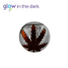 Steklena pipa Glow in the dark, 10 cm, prozorna