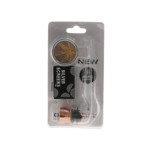 Steklena pipa, mlinček in mrežice, 3-delni set