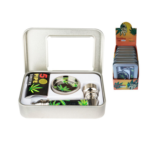 Ročna pipa Hemp Leaf + mlinček