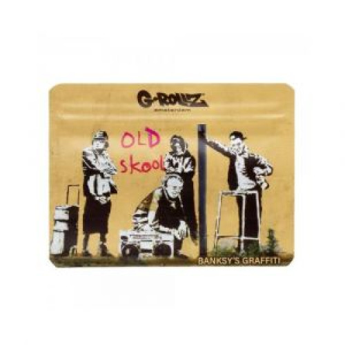 Zip vrečka G-Rollz Banksy's Graffiti, 105 x 80 mm, motiv "Old Skool"