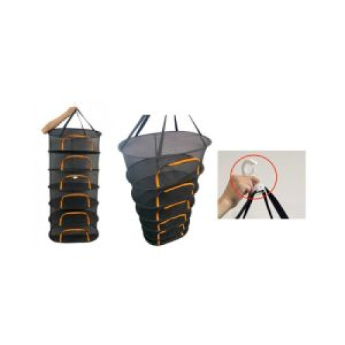 Mreža za sušenje Fairnet Zip Orange z zadrgo, premer 55 cm, 6 etaž, višina 120 cm