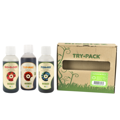 Komplet gnojil in pospeševalcev Biobizz Try-Pack Outdoor, 3 x 250 ml